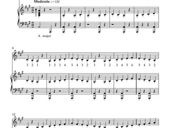 Ascending Vocal Warm Up 1, 121, 12321...