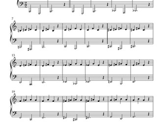 Ascending vocal warm-up, in 3's