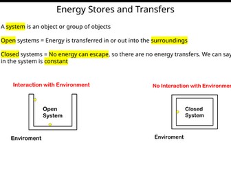 AQA GCSE Physics : Topic 1 Energy Summary Notes