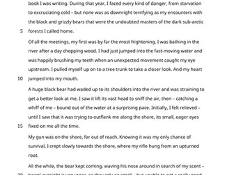 Grizzly bears & structuring writing (KS2/KS3)