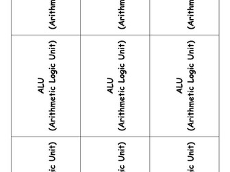 CPU and storage flash cards J277 OCR GCSE Computer Science