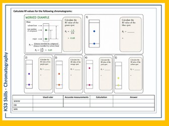 KS3 Science Skills Task - Chromatography