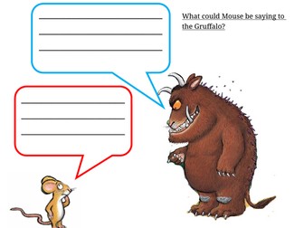 Gruffalo Characters Speech bubbles