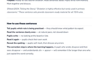 Dictation sentences — Years 3/4 (all Appendix 1 rules)