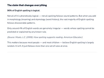 The logic of English spelling