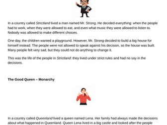 Democracy - a story about different styles of politics