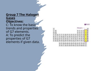 Group 7. The Halogens