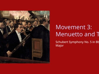 Schubert Symphony No. 5 in B♭ major – Movement 3: Menuetto and Trio