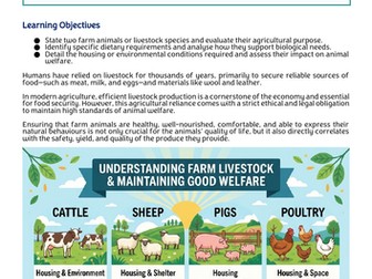 ASDAN Animal Care - Farm Livestock and Welfare