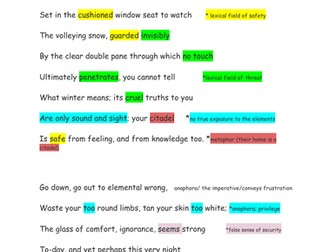 "Children of Wealth" iGCSE ENGLISH LITERATURE poetry analysis