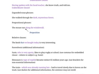 Sentences guide