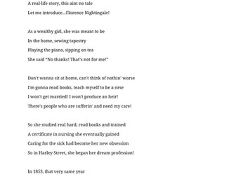 Florence Nightingale Poem