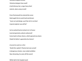 Isambard Kingdom Brunel poem