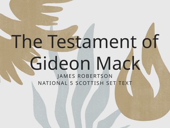 Testament of Gideon Mack - Literature Unit