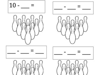 Subtraction Bowling Worksheet – Fun Maths Activity for Early Learners