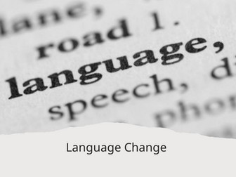 AQA A Level Language Change SOW