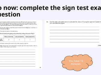 AQA Psychology A Level - Research Methods - Choosing a statistical test