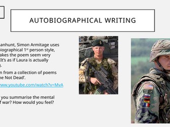 KS3 highly adapted SEND 4 week full scheme - narrative writing (The Manhunt stimulus)