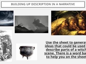KS3 highly adapted SEND 3 week full scheme - narrative writing Macbeth inspired