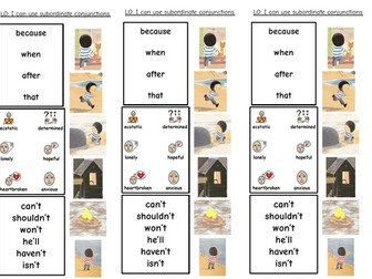 Year 2 The Storm Whale Subordinating Conjunctions