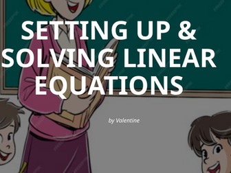 Setting up & solving linear equation