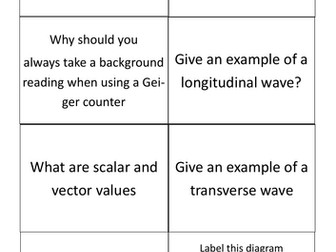 P1 question cards Edexcel foundation