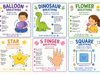 12 Breathing Posters for Children