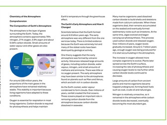 AQA C9: Chemistry of the Atmosphere Comprehension Booklet (Triple & Combined)
