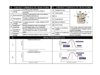 AQA - Topic 3 energy changes