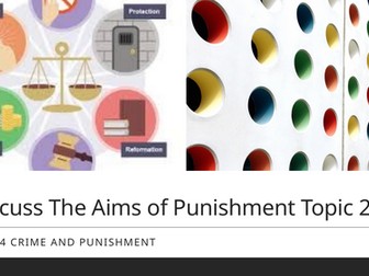 WJEC Criminology Unit 4 – Topic 2.2: Aims of Punishment
