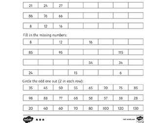 Worksheet on Sequences