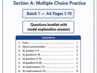 IB Physics practical booklet Section A