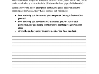 BTEC Tech Award Component 3 - Activity 3 Practice Cover