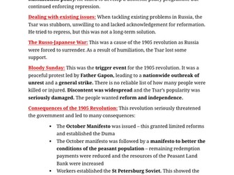 2N: Revolution and Dictatorship, AQA A-Level History Notes