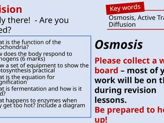 Osmosis Revision Lesson - AQA Combined Science Biology Paper 1