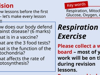 Respiration and Exercise Revision - AQA Combined Science Biology Paper 1