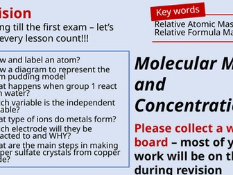 Chemical Calculations Revision Lesson - AQA Combined Science Chemistry Paper 1