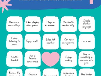Friendship Bingo