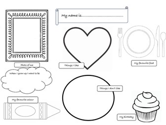 All about me worksheet