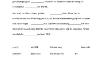 A Level German Vocab Practice