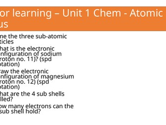 BTEC Applied Science AAQ Chemistry Section C