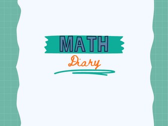 All-in-one Math Journal and Lesson Planner (40 page Student and Teacher kit)