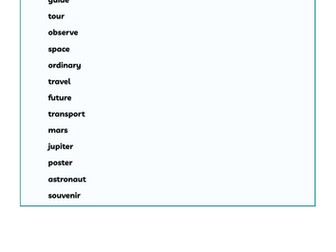 Weekly Spelling Activity Booklet and Test - Week 1