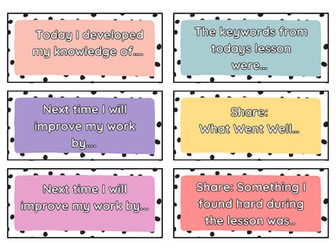 Plenary Discussion Cards