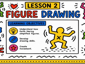 Keith Haring Figure Drawing Lesson | KS3 Art Cover Lesson | Drawing Movement & Simple Figures