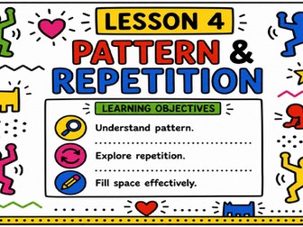 Keith Haring Pattern & Repetition Lesson | KS3 Art Cover Lesson | Pattern Poster Activity