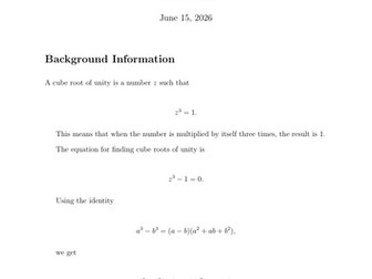 Cube Roots of Unity Mastery Guide
