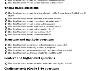 Jekyll and Hyde - Question Bank, Model Answers and 2027 Predictions