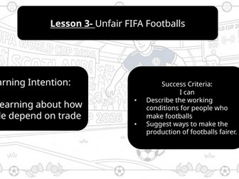 Unfair Football Trade / Fair Trade Footballs