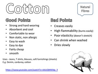 Properties of fabrics